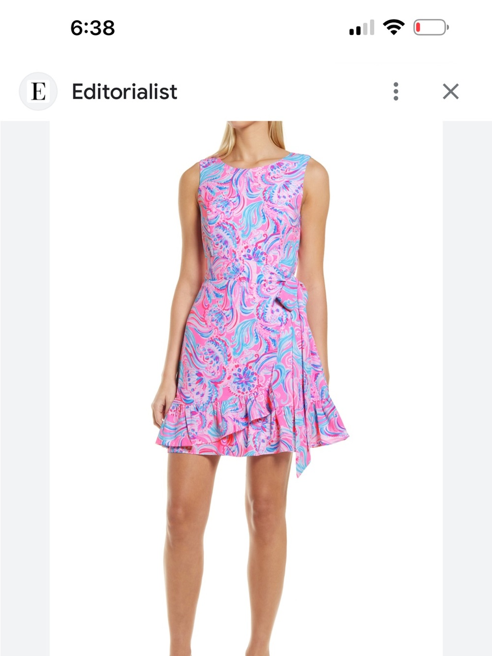 Lilly Pulitzer Joselyn Stretch Wrap Dress Size 4